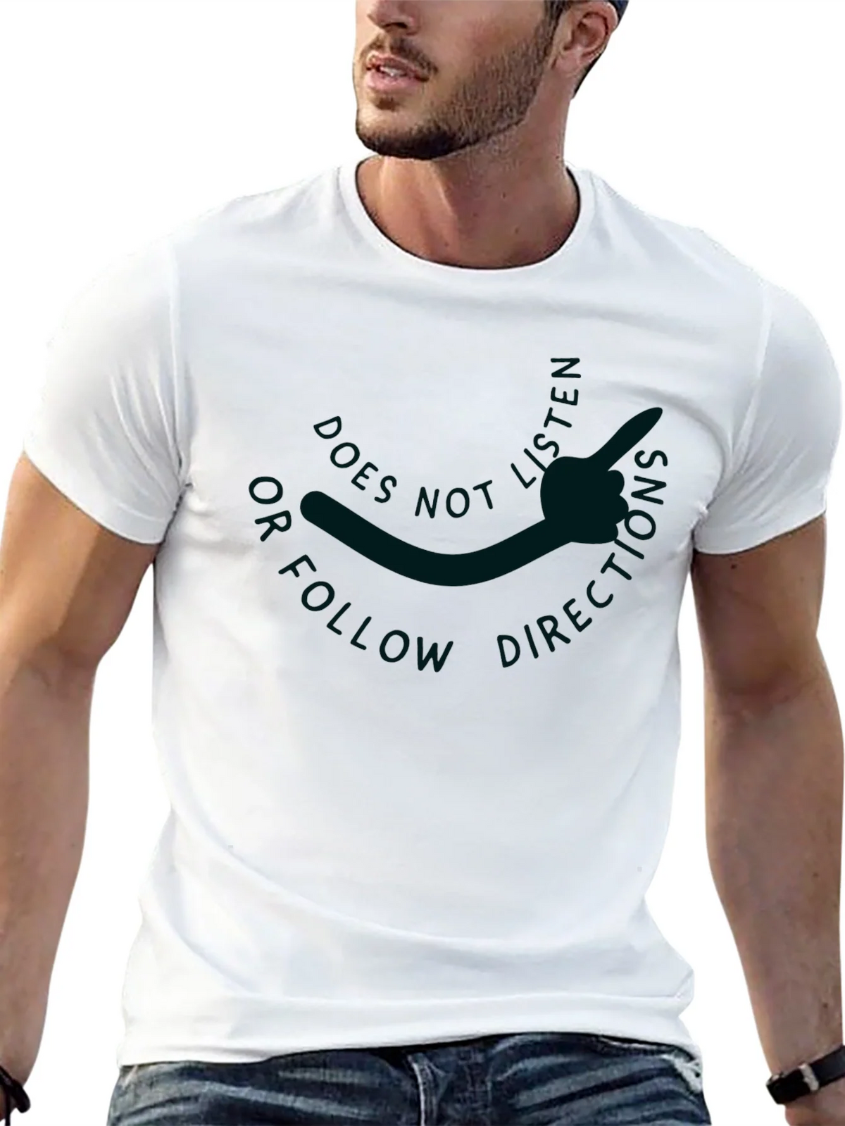 Does Not Follow Directions Graphic Tee