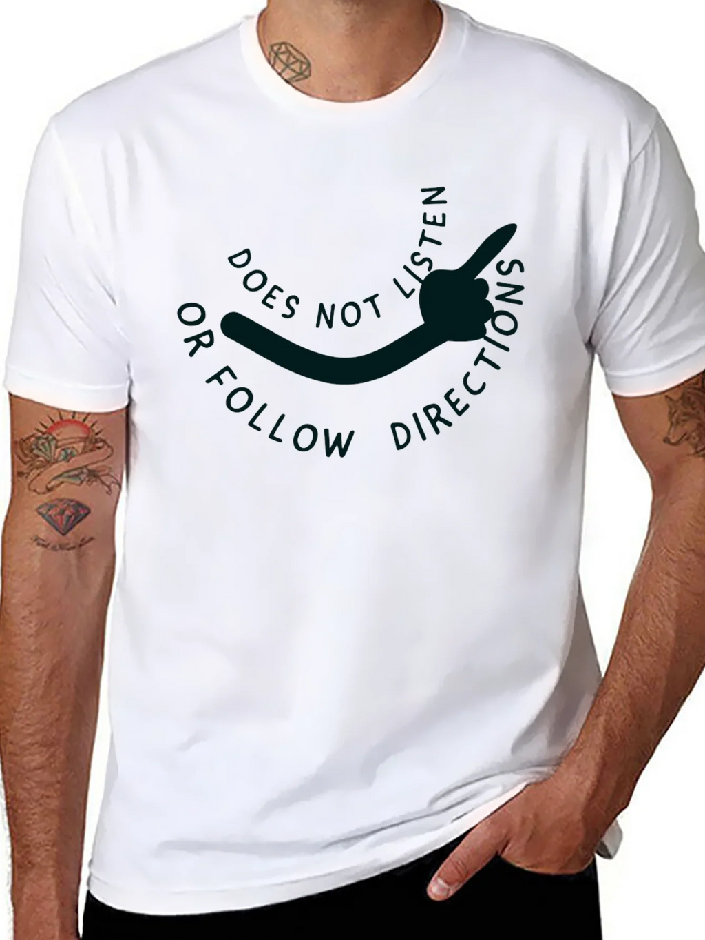 Does Not Follow Directions Graphic Tee