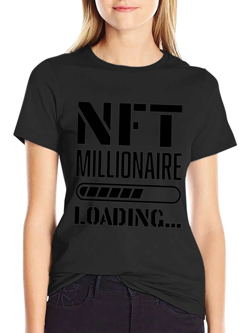 NFT Millionaire Loading Black T-Shirt