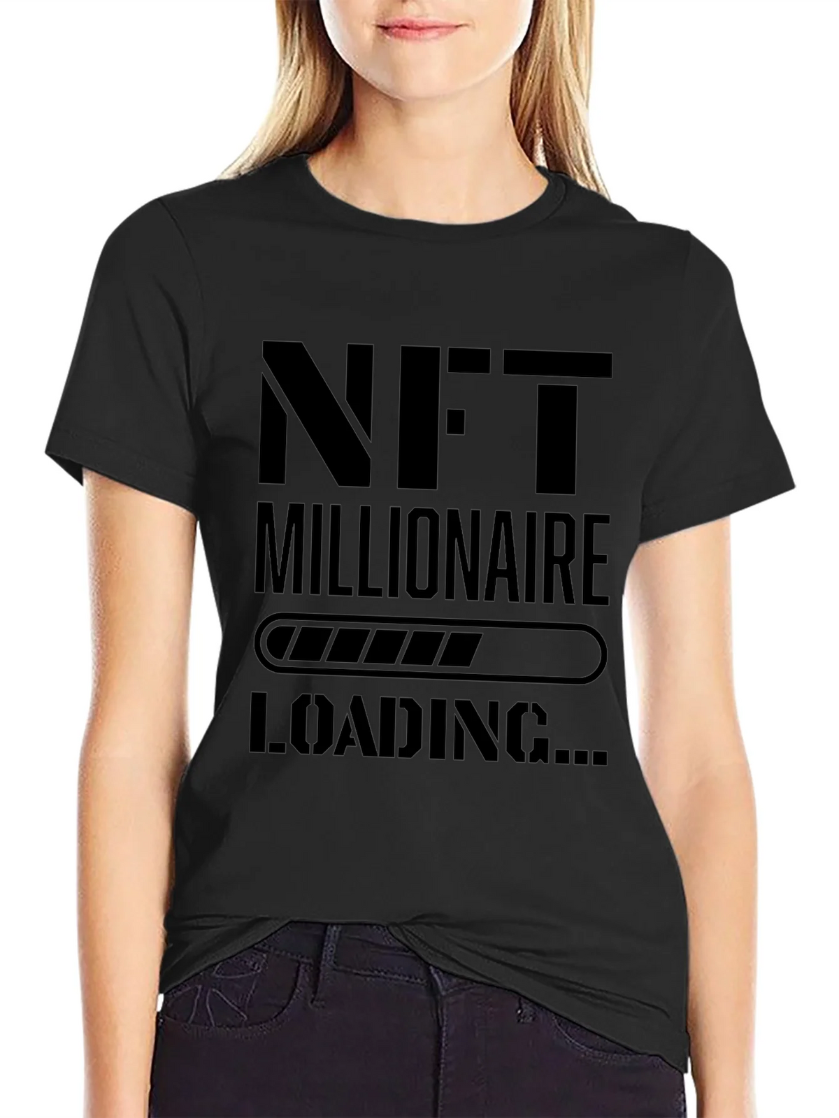 NFT Millionaire Loading Black T-Shirt