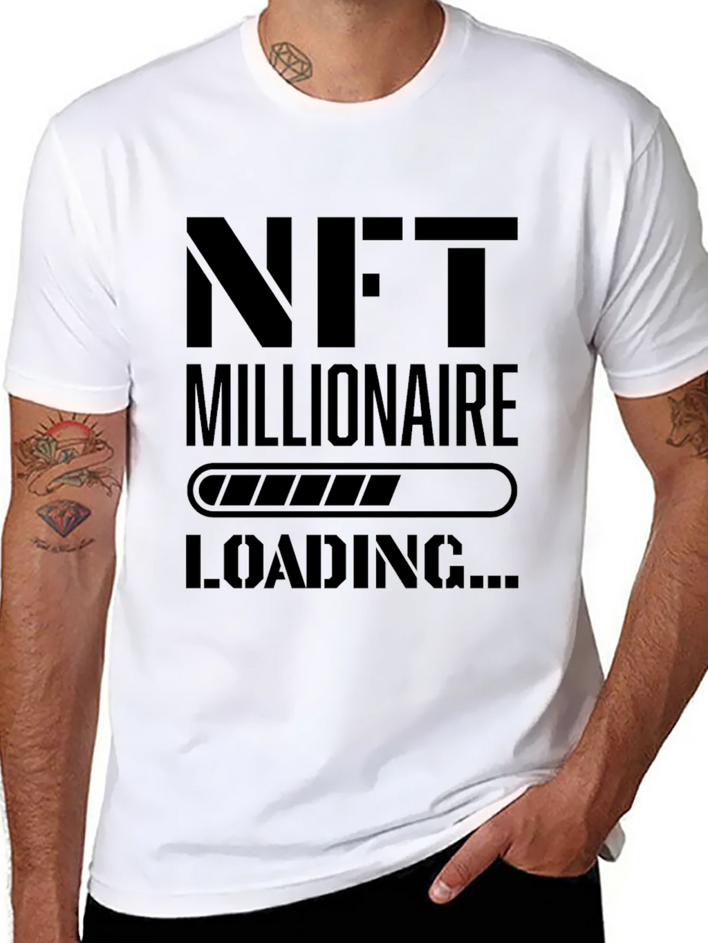 NFT Millionaire Loading Black T-Shirt