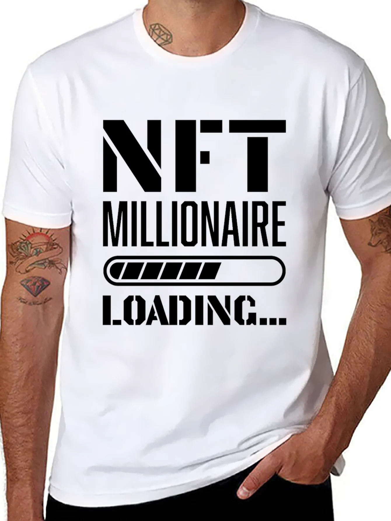 NFT Millionaire Loading Black T-Shirt