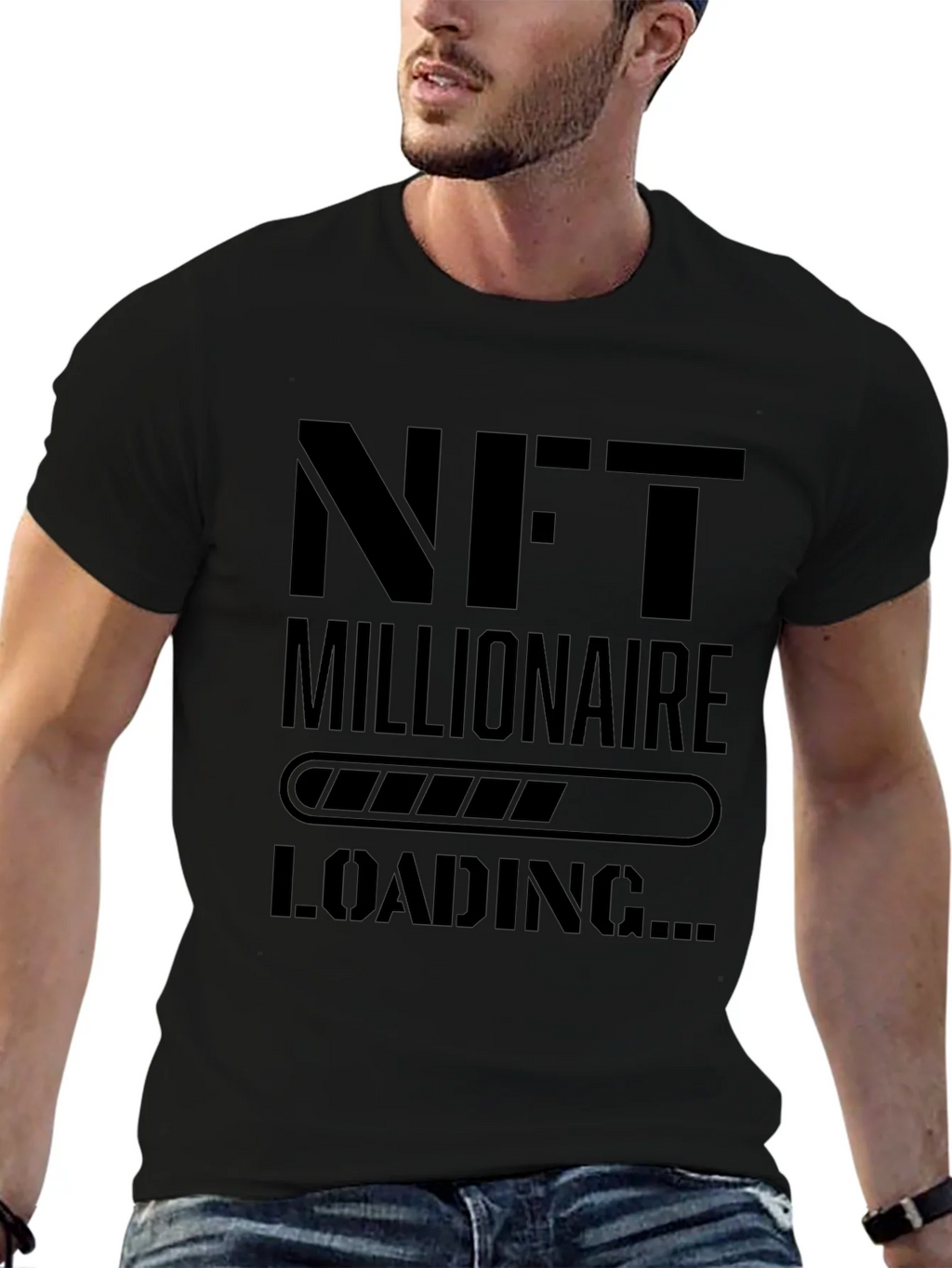 NFT Millionaire Loading Black T-Shirt