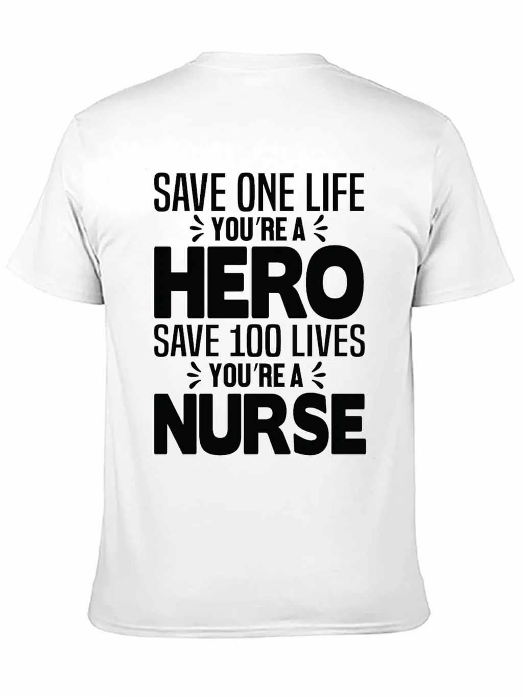 Hero Nurse Graphic Tee - Black Unisex T-Shirt