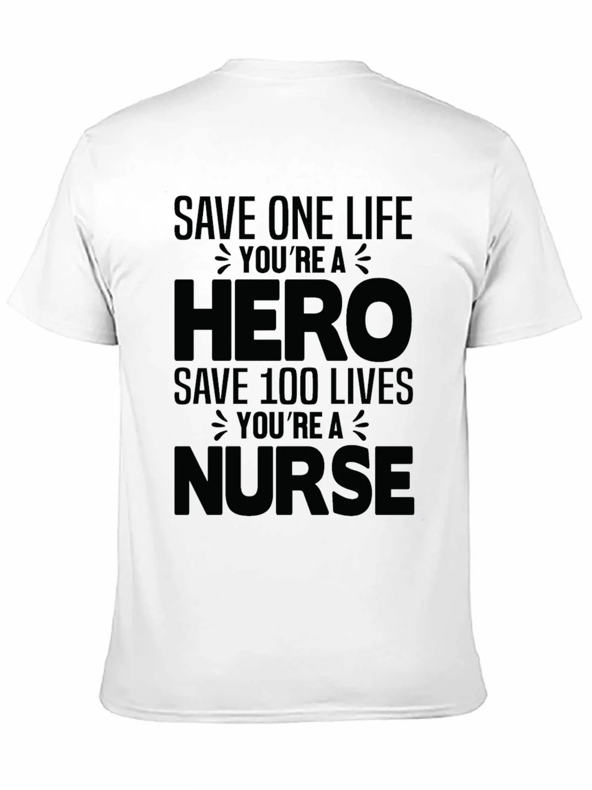 Hero Nurse Graphic Tee - Black Unisex T-Shirt