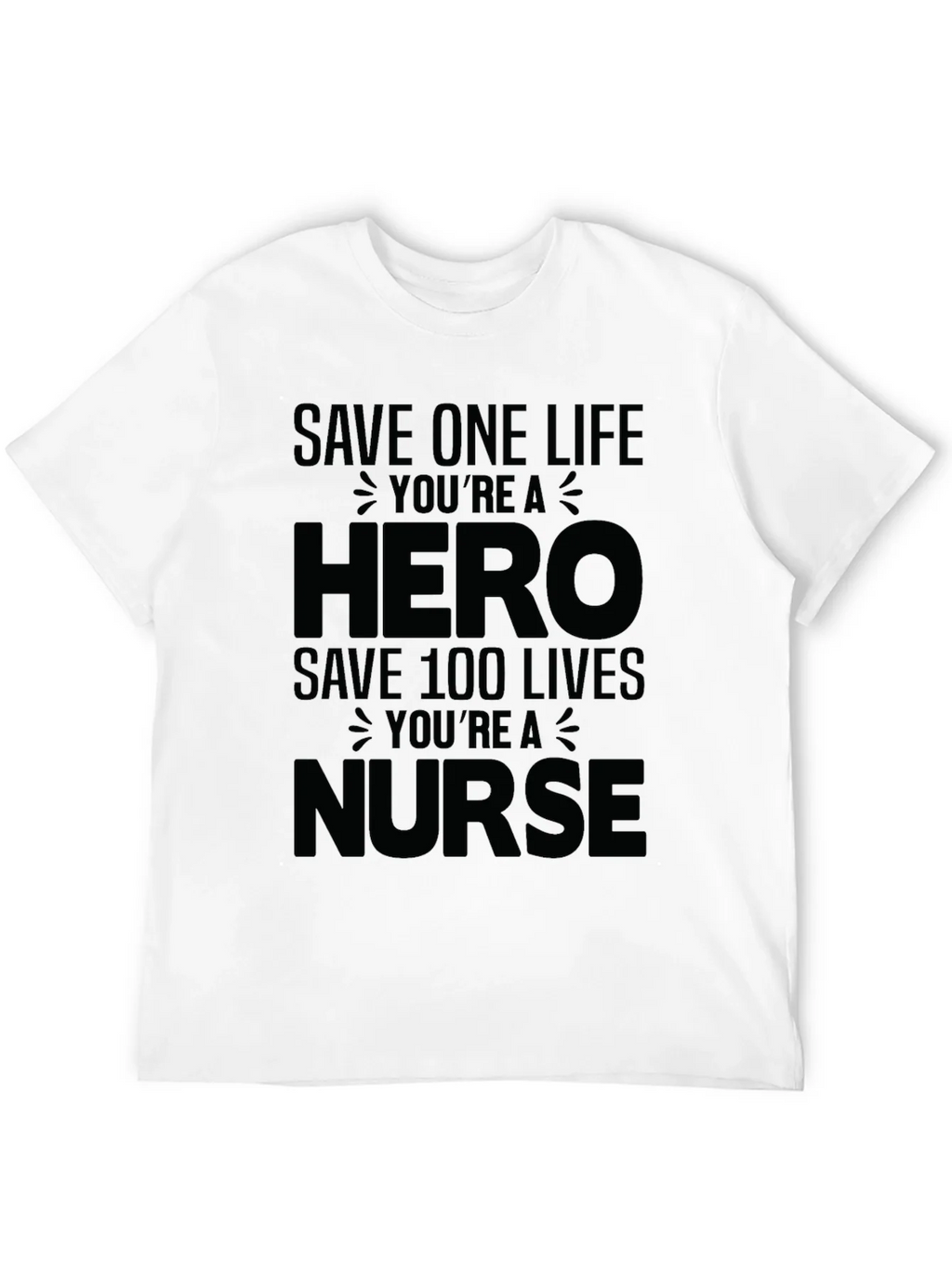 Hero Nurse Graphic Tee - Black Unisex T-Shirt