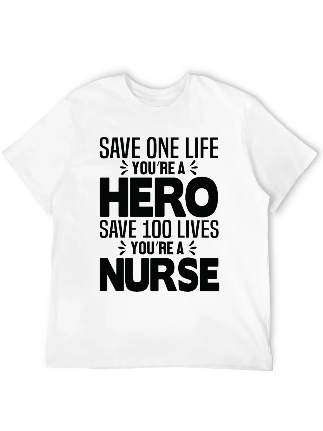 Hero Nurse Graphic Tee - Black Unisex T-Shirt