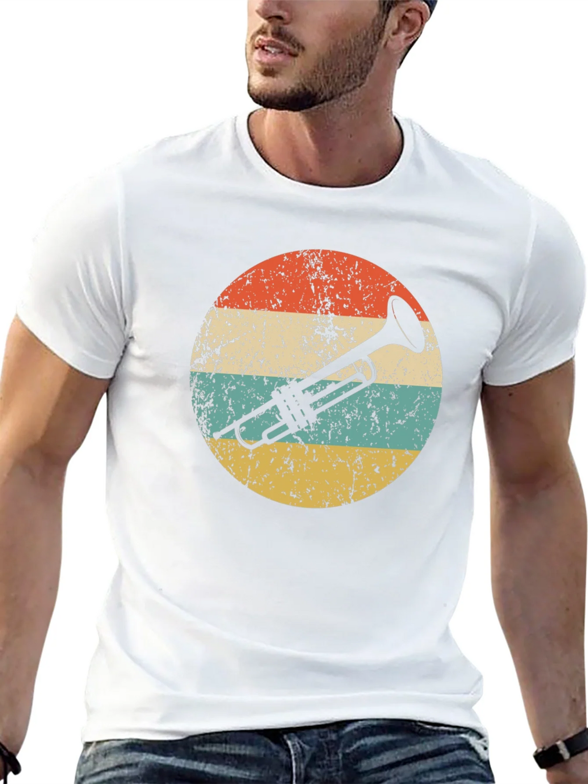 Retro Trumpet Graphic Tee