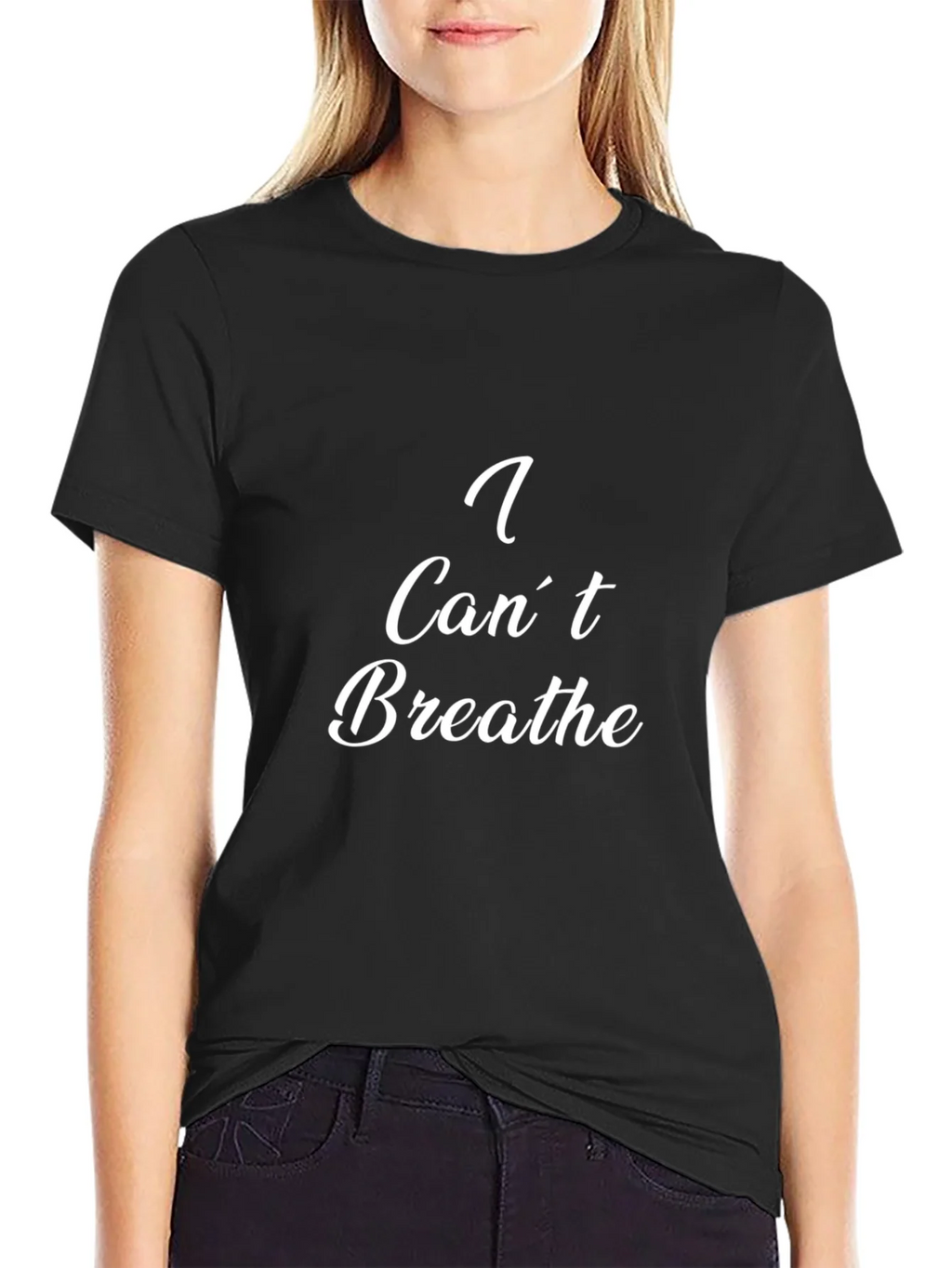 I Cant Breathe Graphic Tee - Black