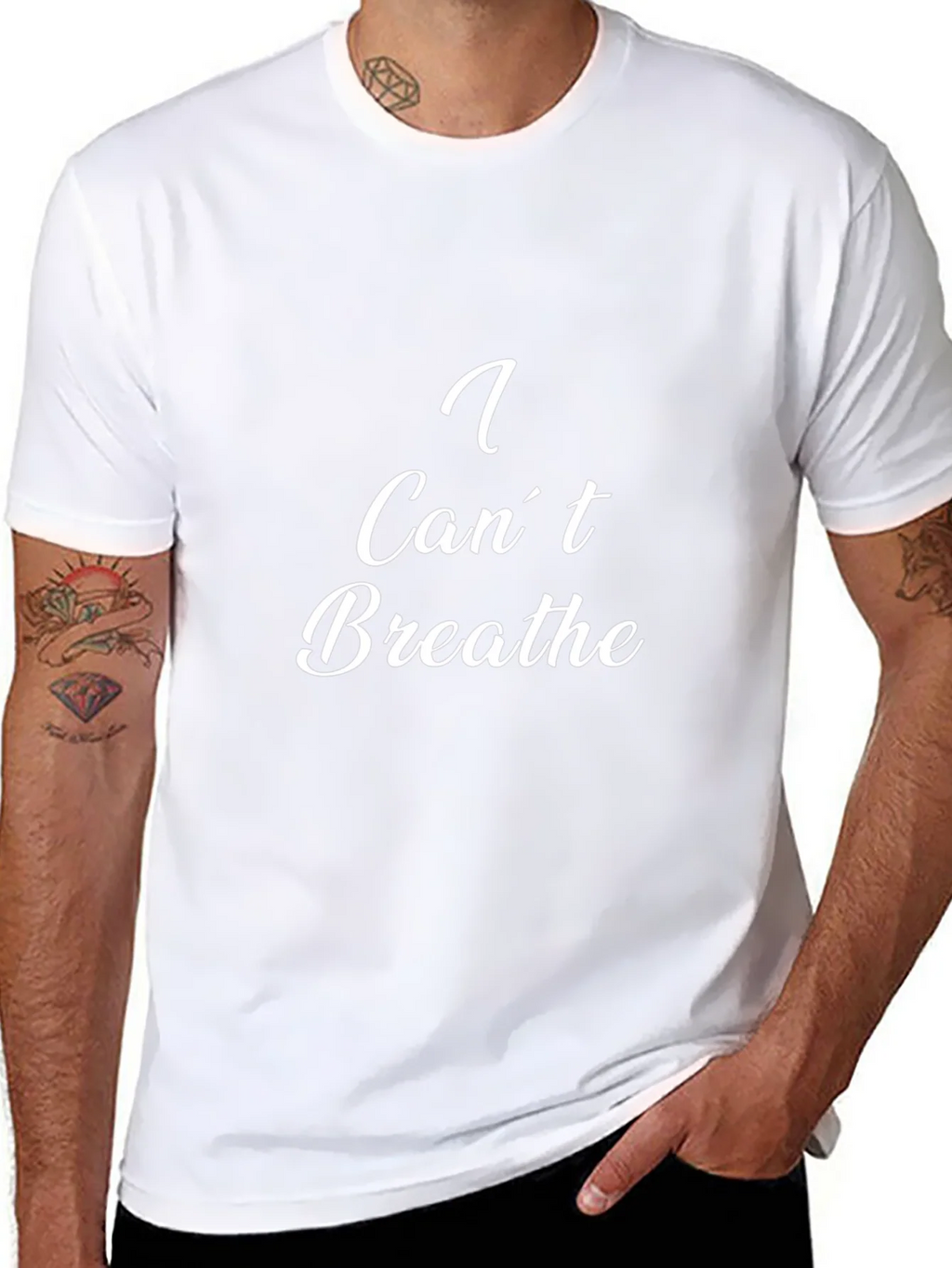 I Cant Breathe Graphic Tee - Black