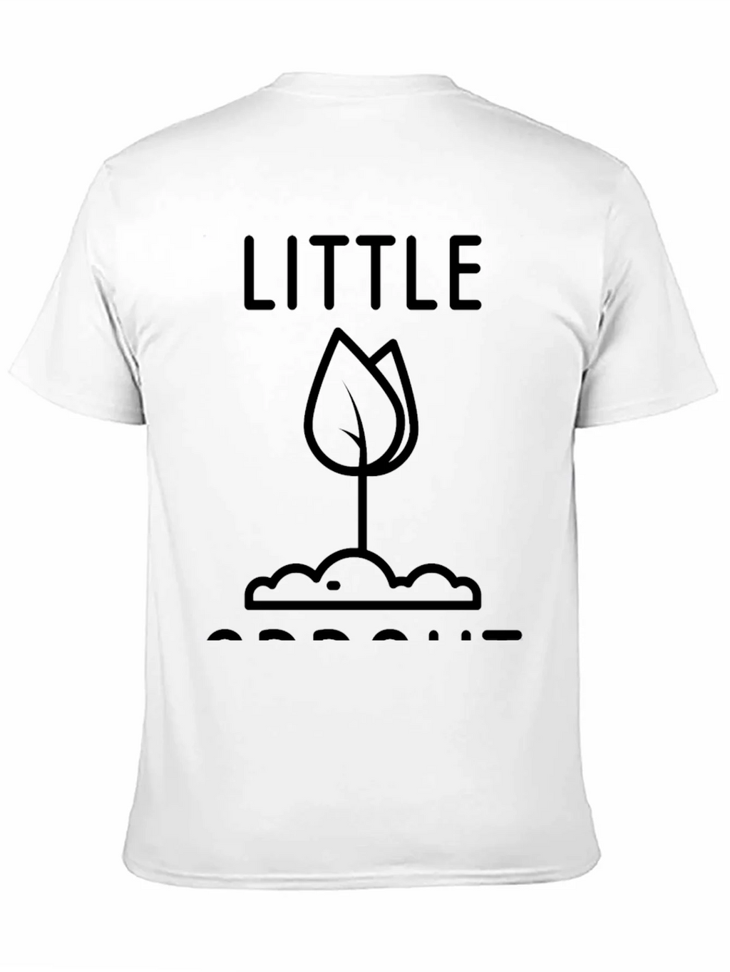 Little Sprout T-Shirt - Black Graphic Tee
