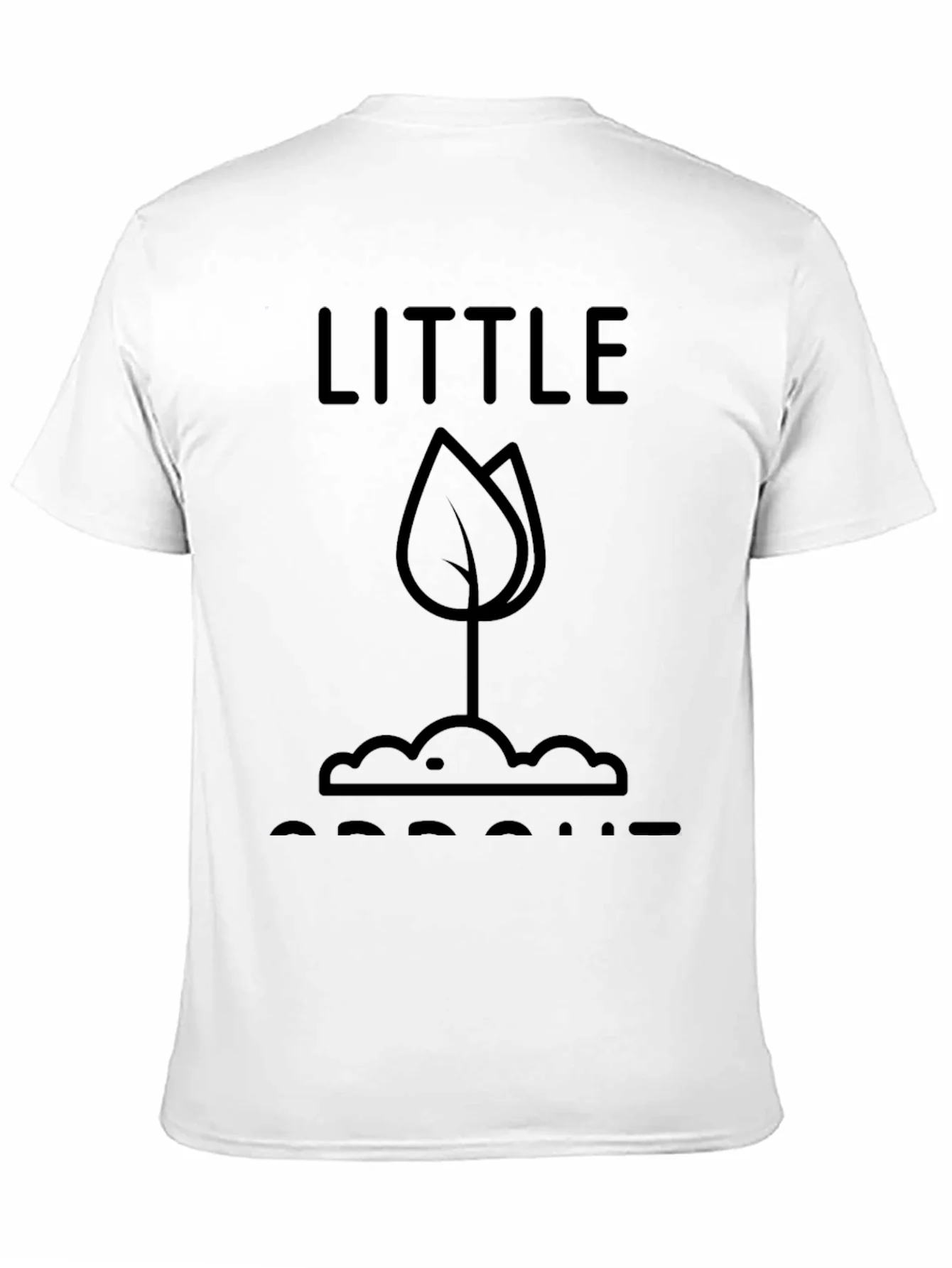 Little Sprout T-Shirt - Black Graphic Tee