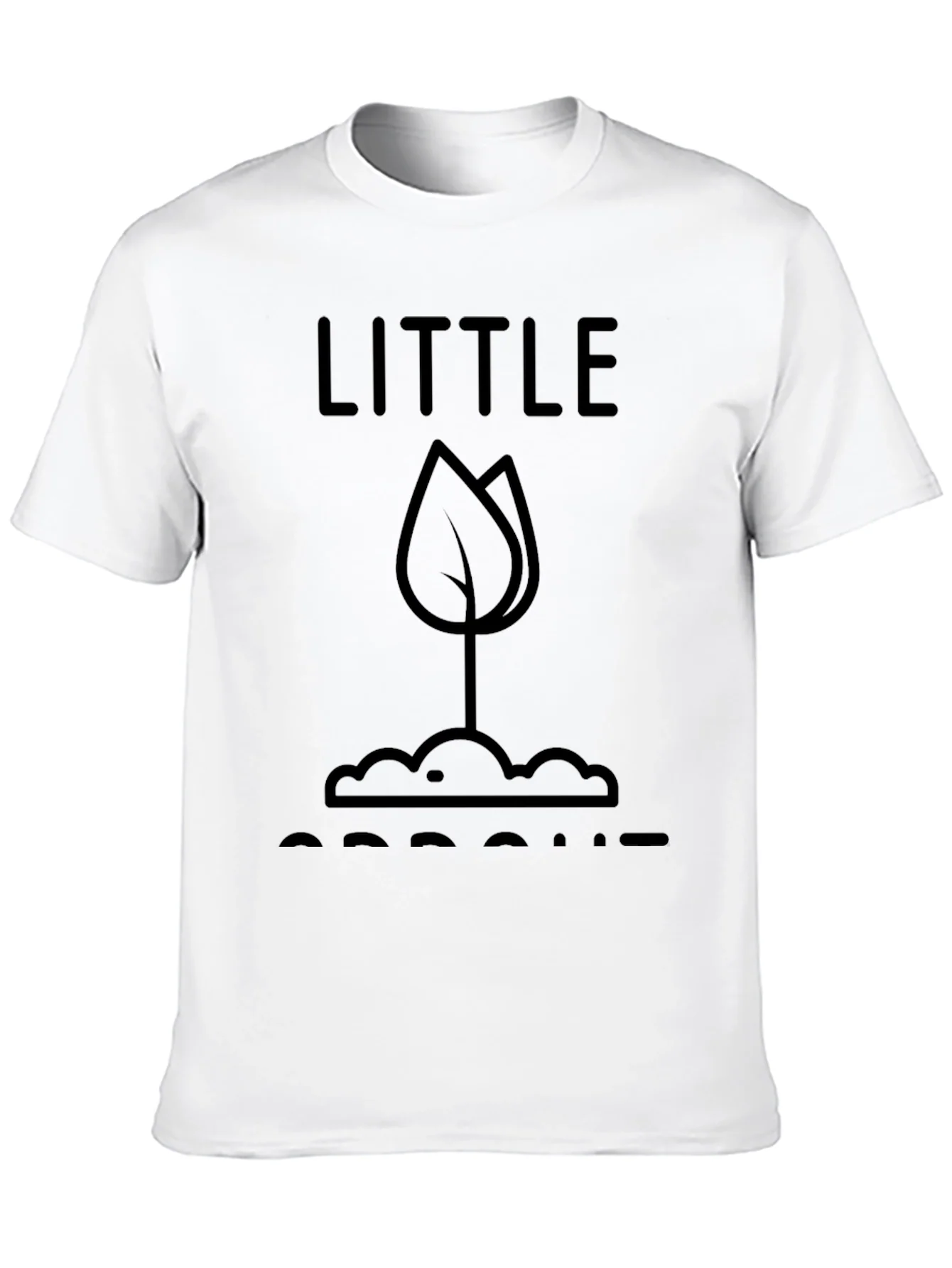Little Sprout T-Shirt - Black Graphic Tee