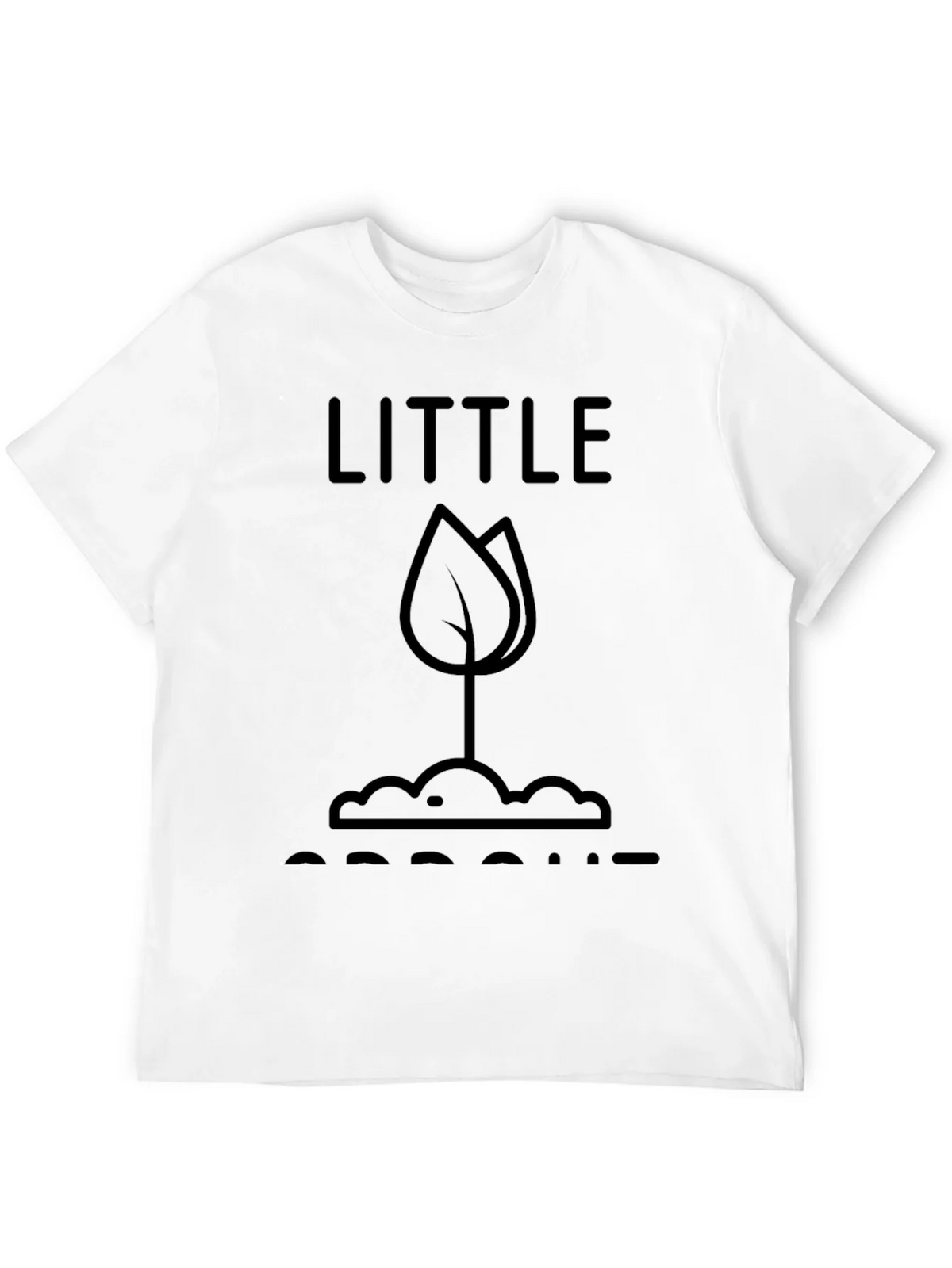 Little Sprout T-Shirt - Black Graphic Tee