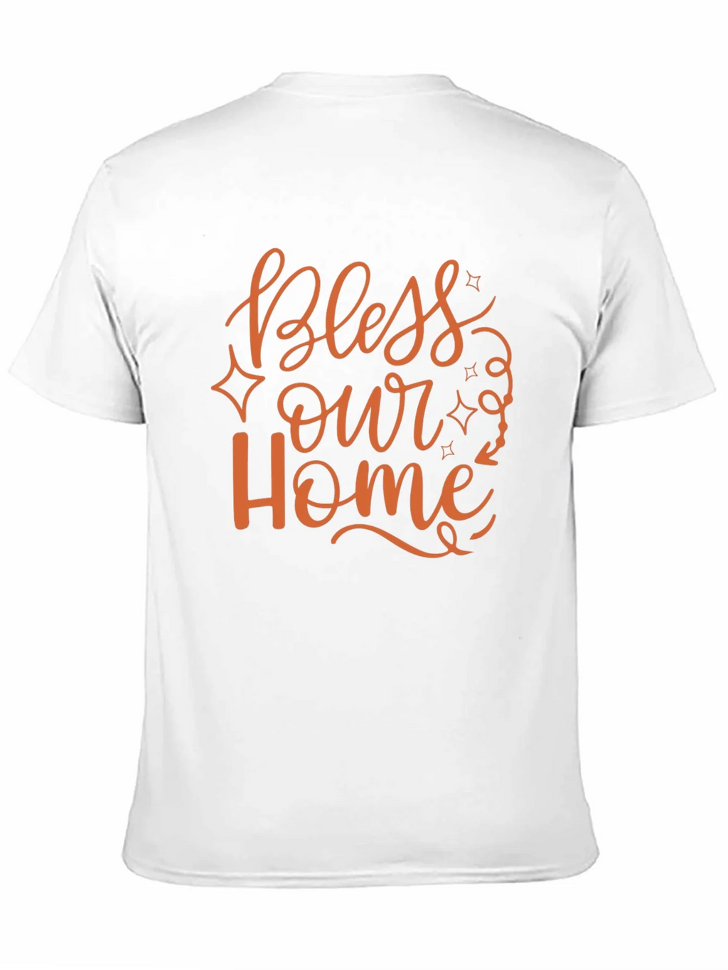 Bless Our Home Graphic Print Black T-Shirt