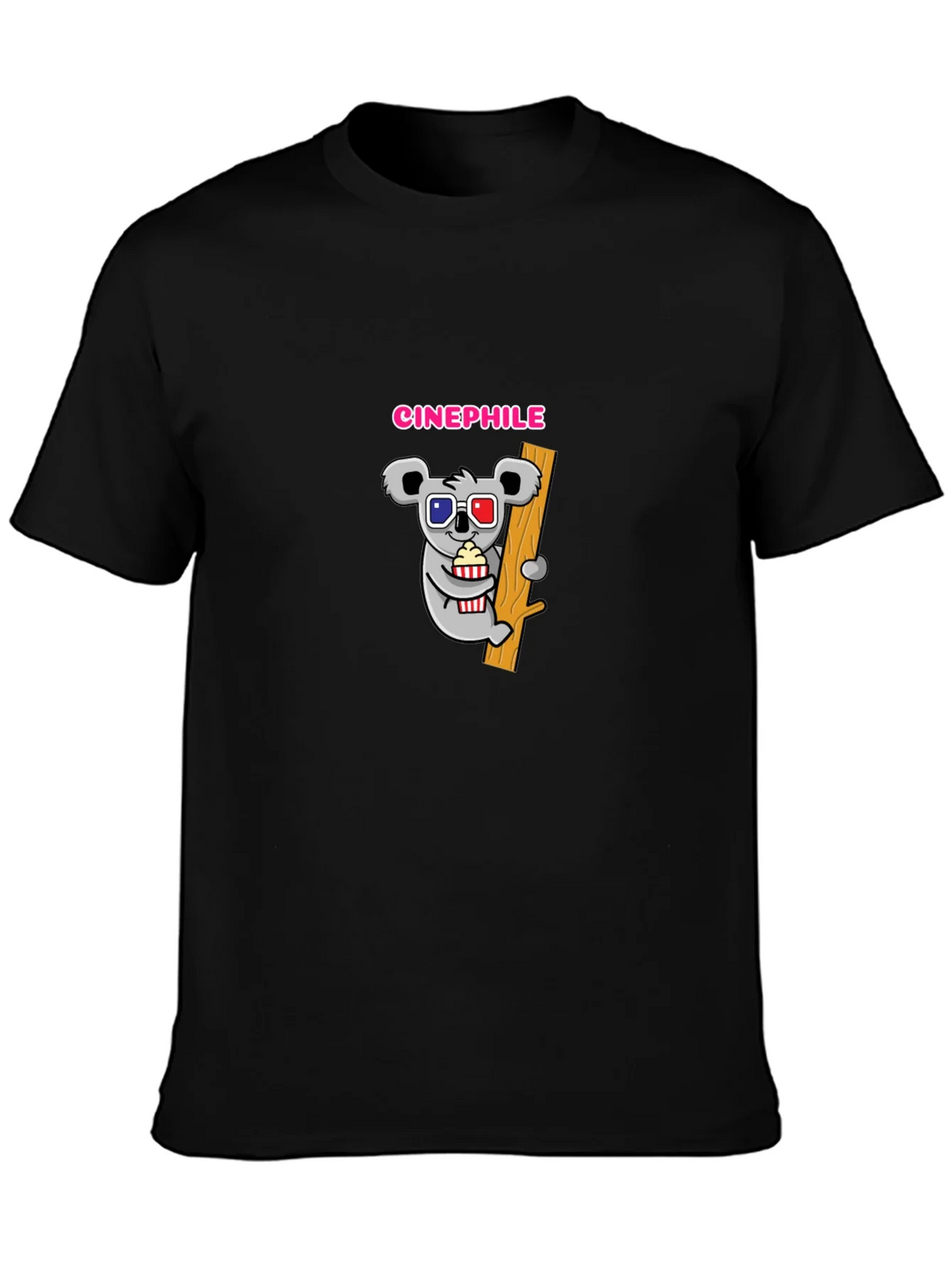 Cinephile Koala Graphic T-Shirt