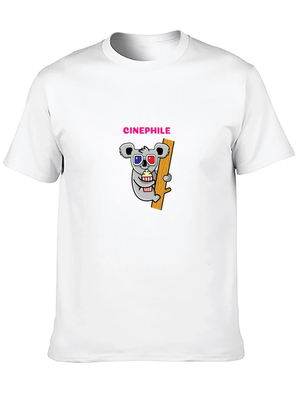 Cinephile Koala Graphic T-Shirt