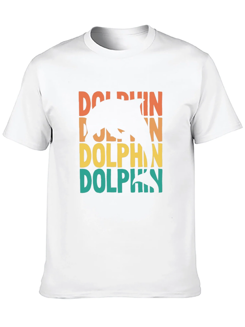 Retro Dolphin Graphic Tee - Black