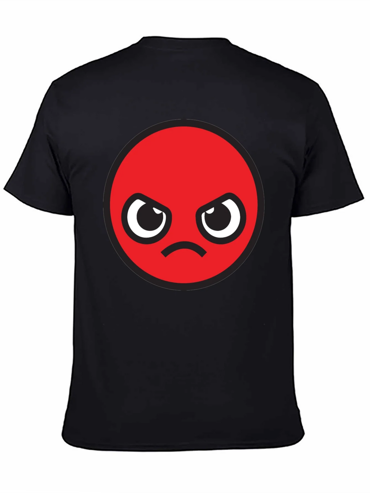 Angry Emoji Graphic Black T-Shirt