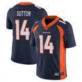 D.Broncos #14 Courtland Sutton Player Navy Home Replica Game Football Jerseys