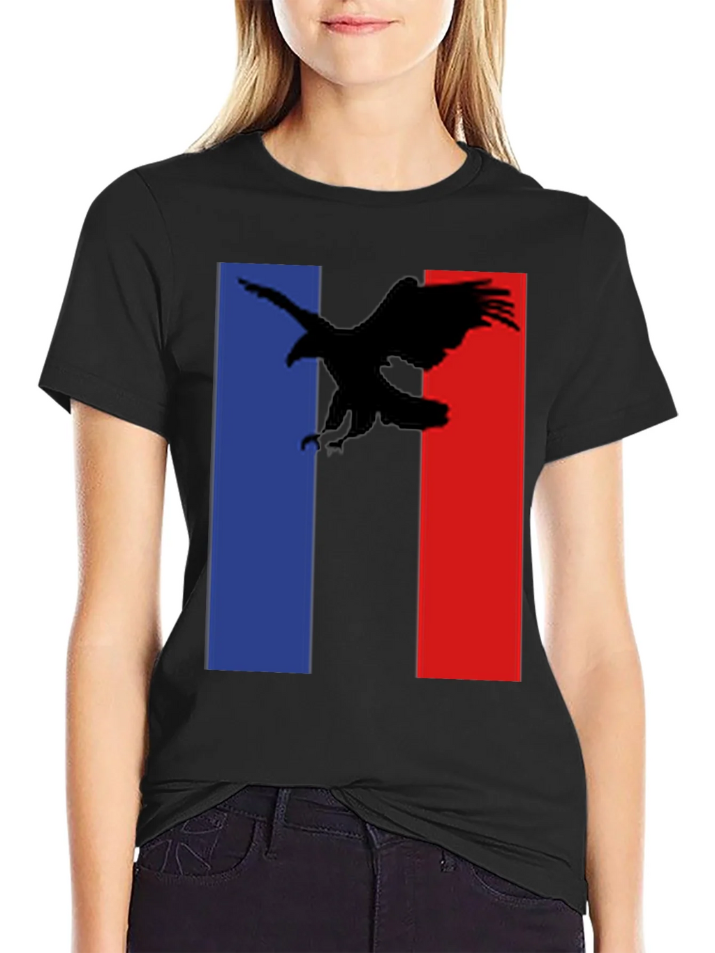 Eagle Graphic Tee - Patriotic Black T-Shirt