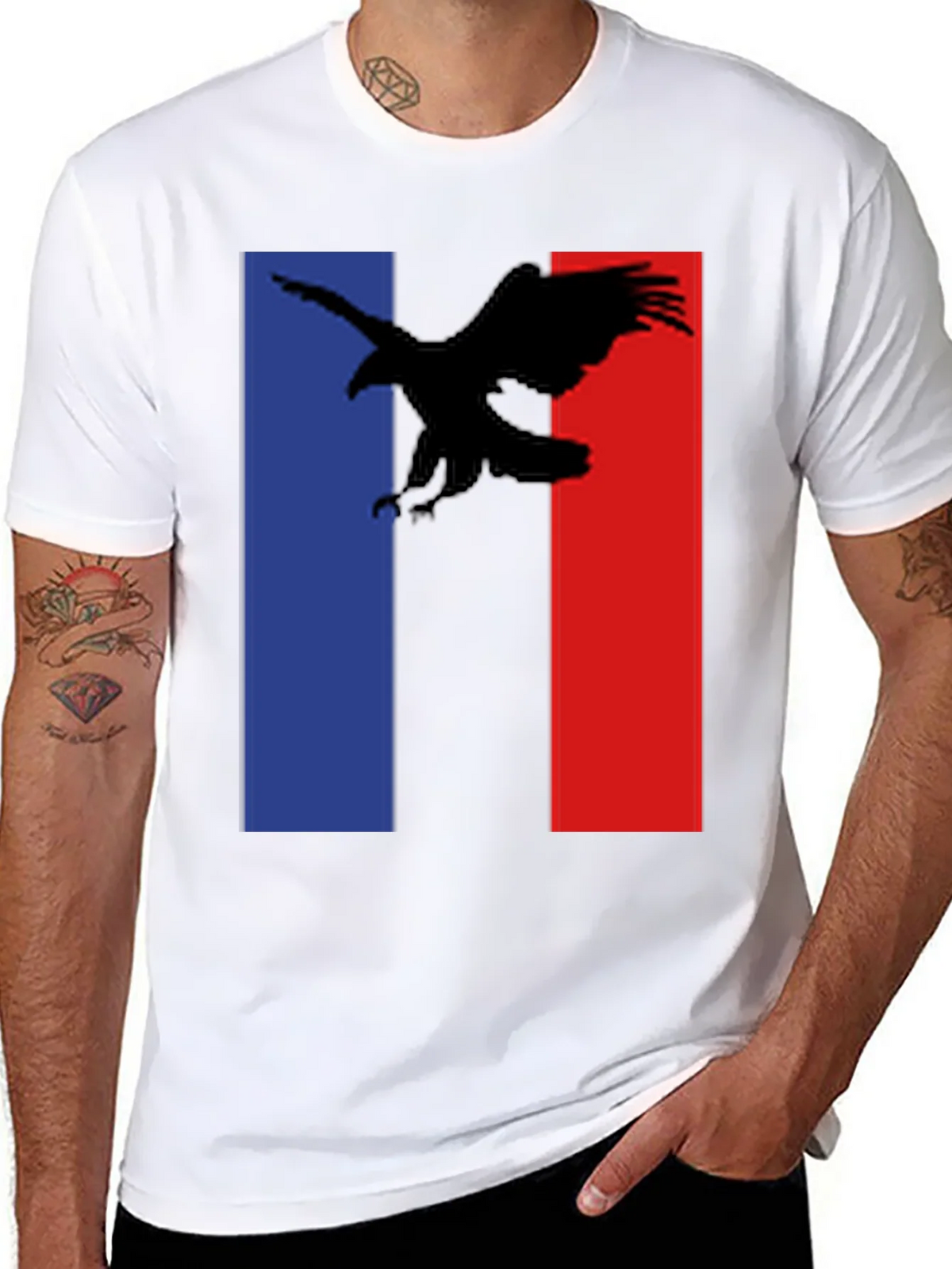 Eagle Graphic Tee - Patriotic Black T-Shirt
