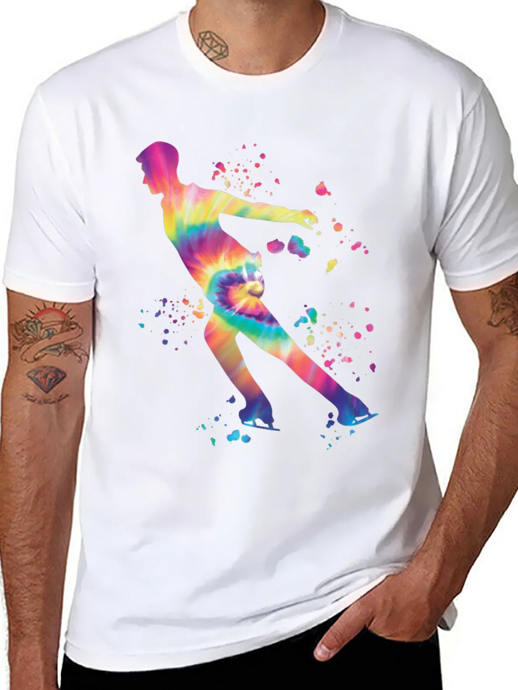 Tie Dye Figure Skating T-Shirt