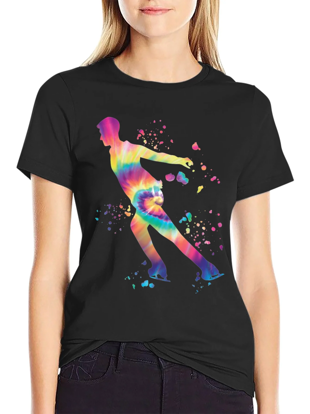 Tie Dye Figure Skating T-Shirt