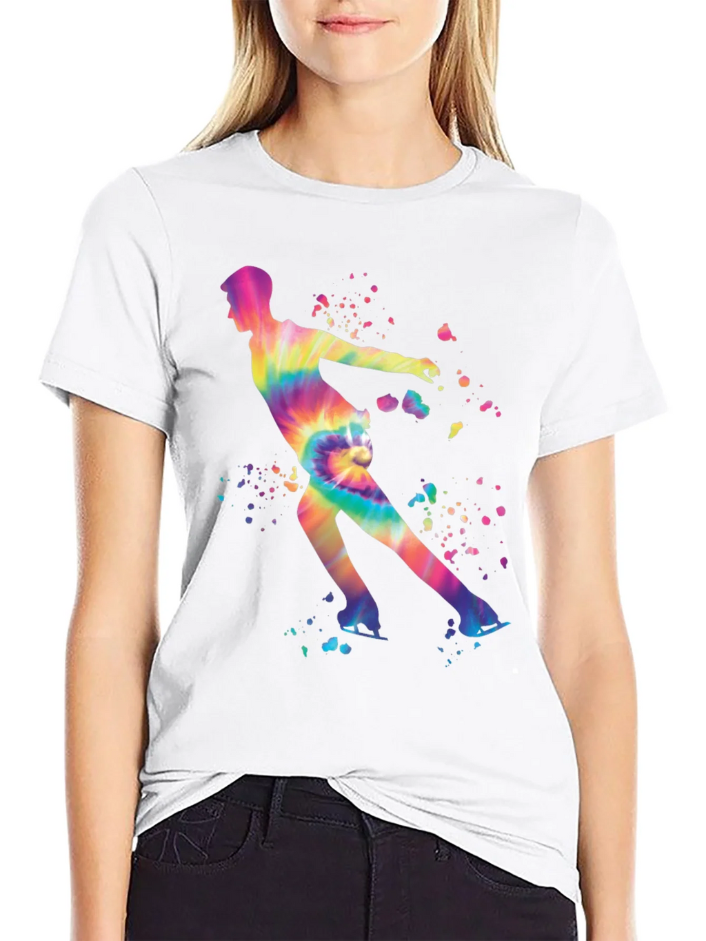 Tie Dye Figure Skating T-Shirt