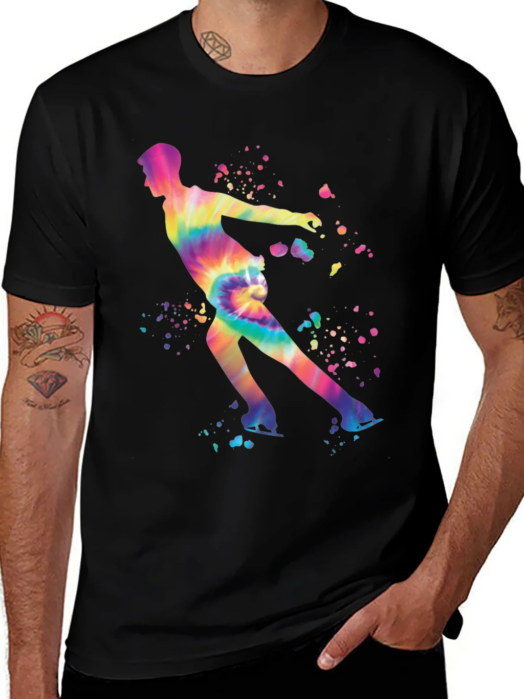 Tie Dye Figure Skating T-Shirt