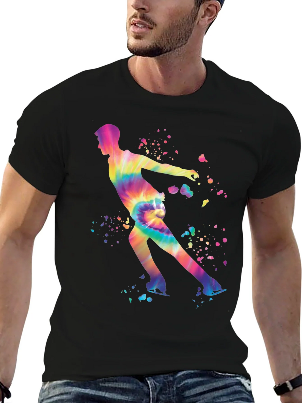 Tie Dye Figure Skating T-Shirt