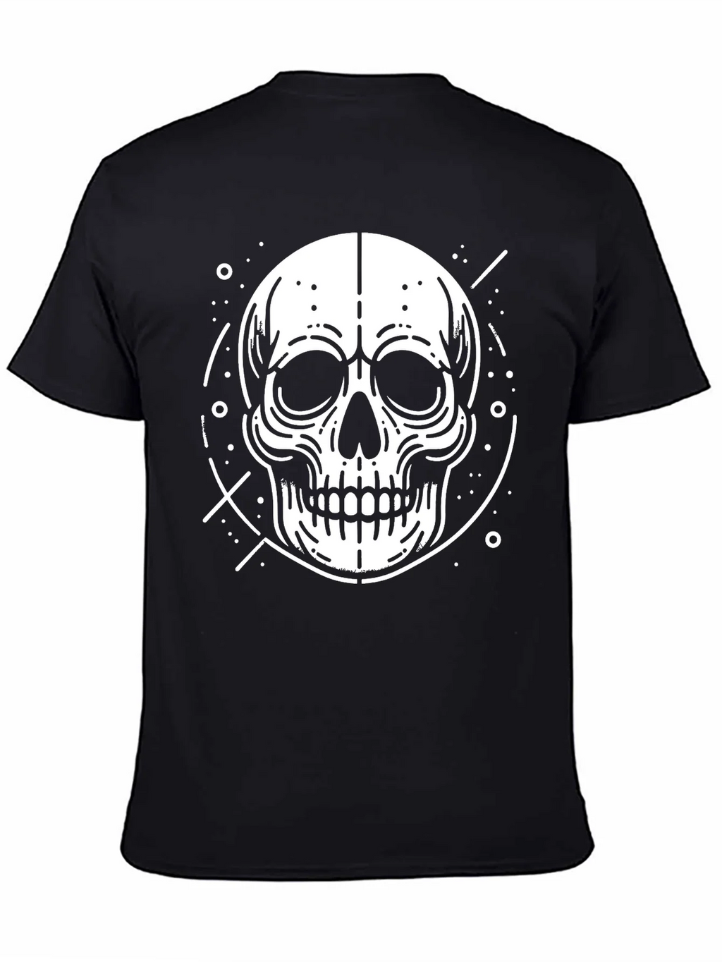 Skull Graphic Print T-Shirt - Modern Style