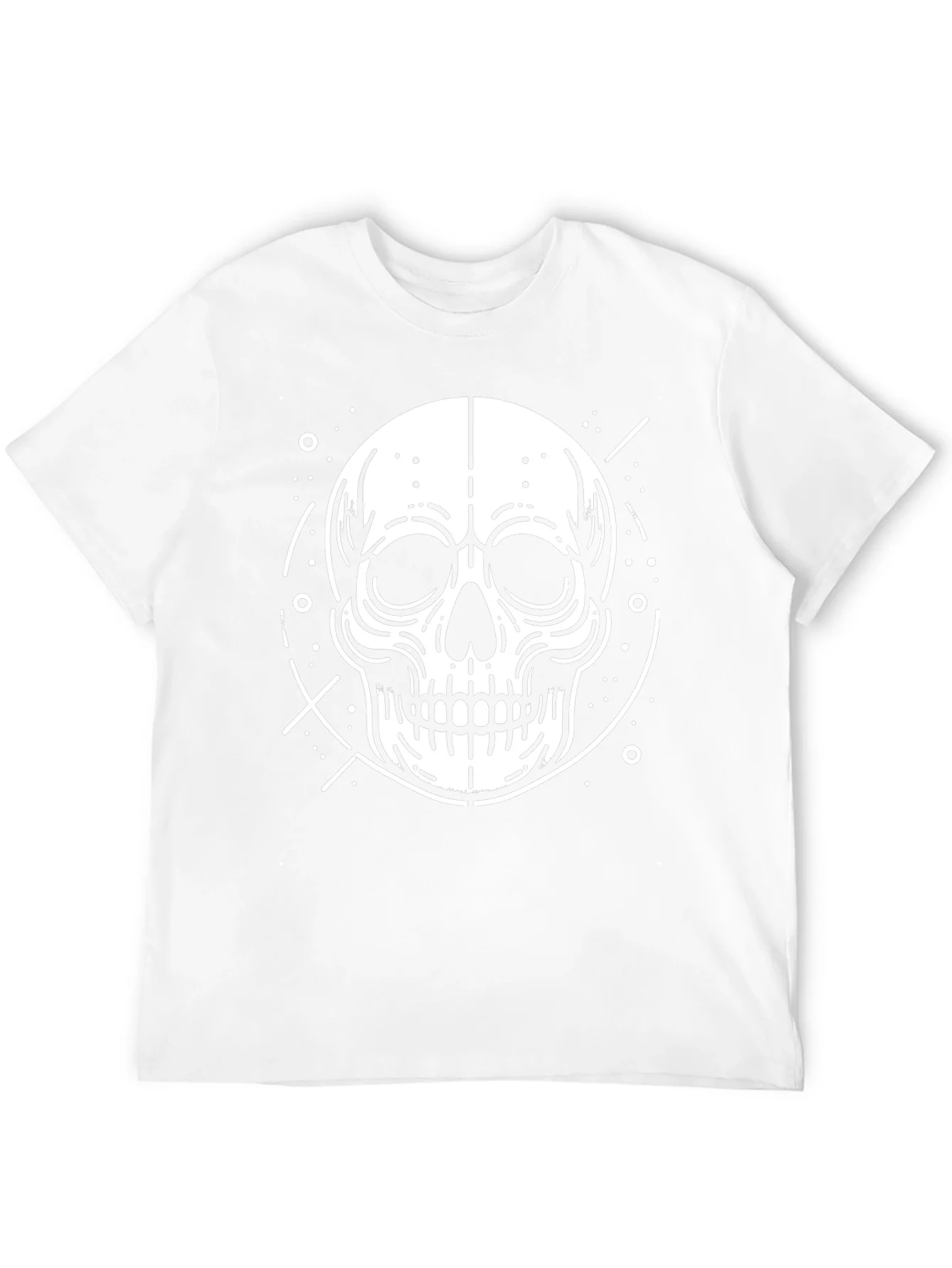 Skull Graphic Print T-Shirt - Modern Style