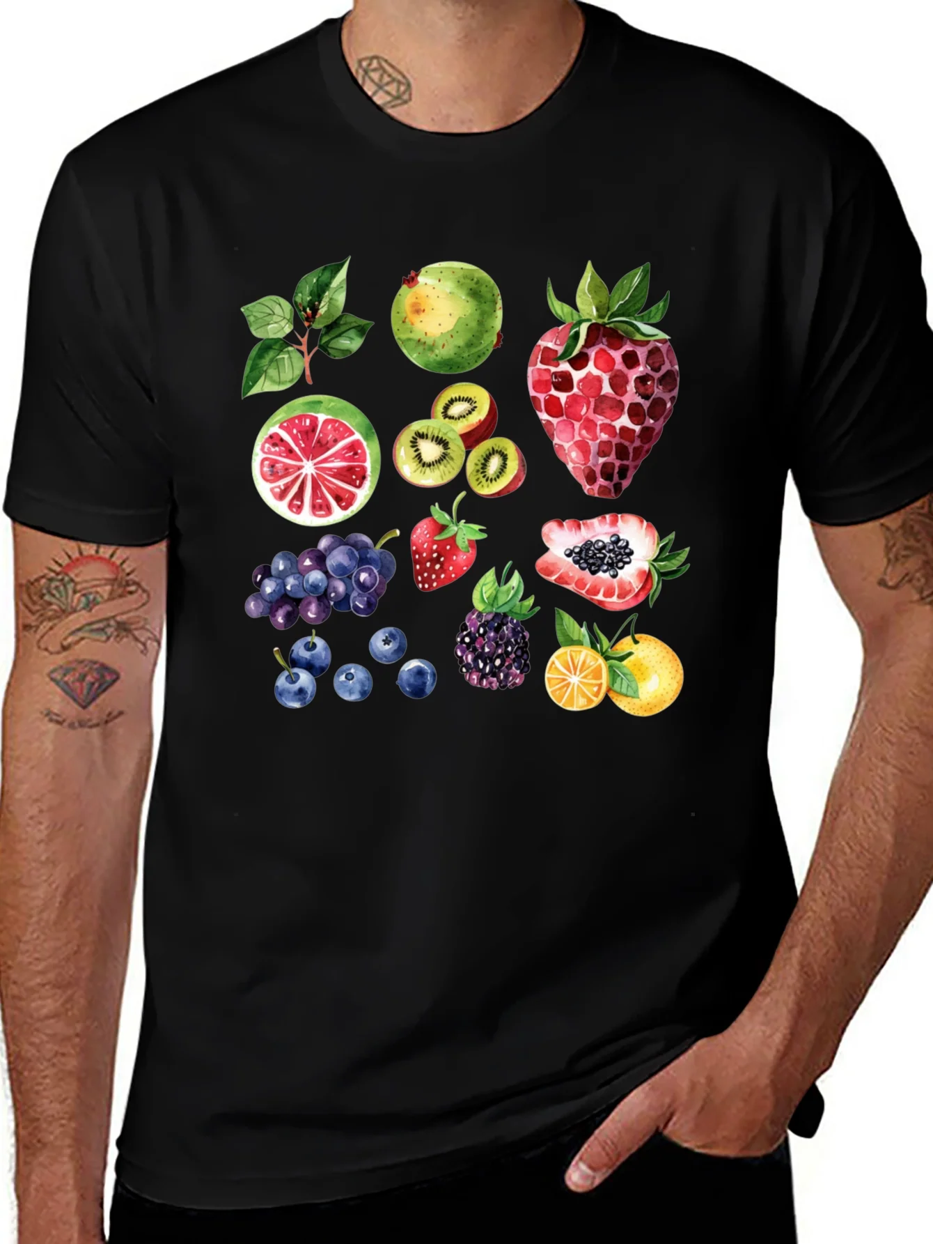 Fruit Pattern T-Shirt