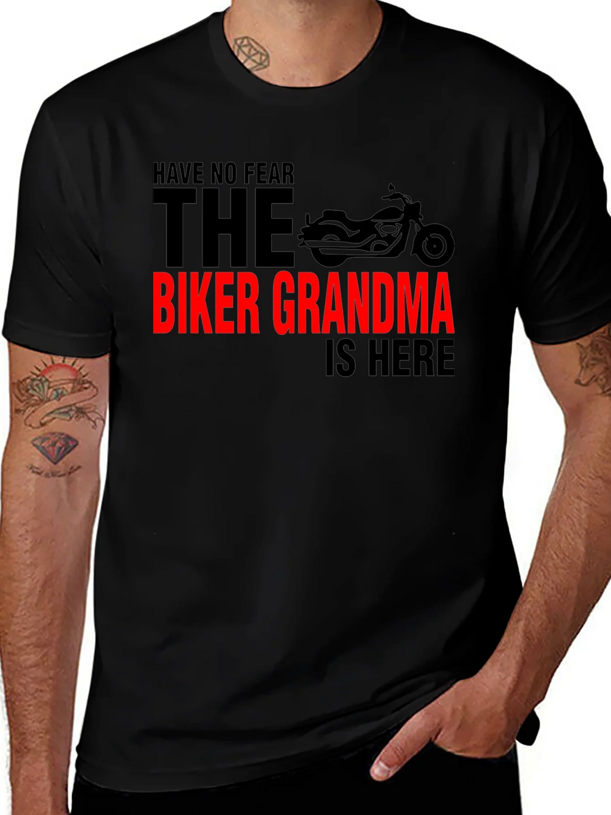Biker Grandma T-Shirt - Ride with No Fear!