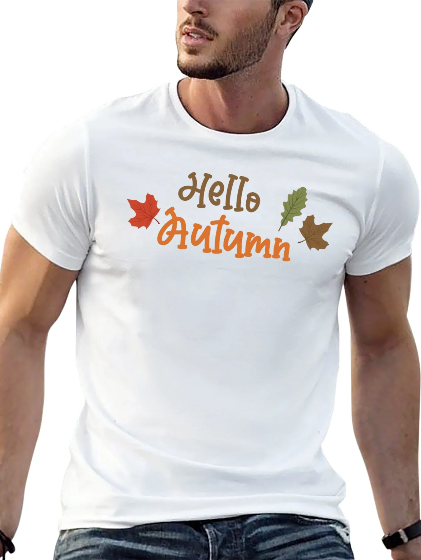 Hello Autumn Graphic Tee - Seasonal Comfort
