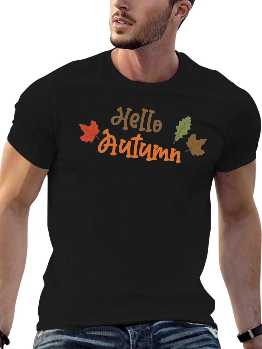 Hello Autumn Graphic Tee - Seasonal Comfort