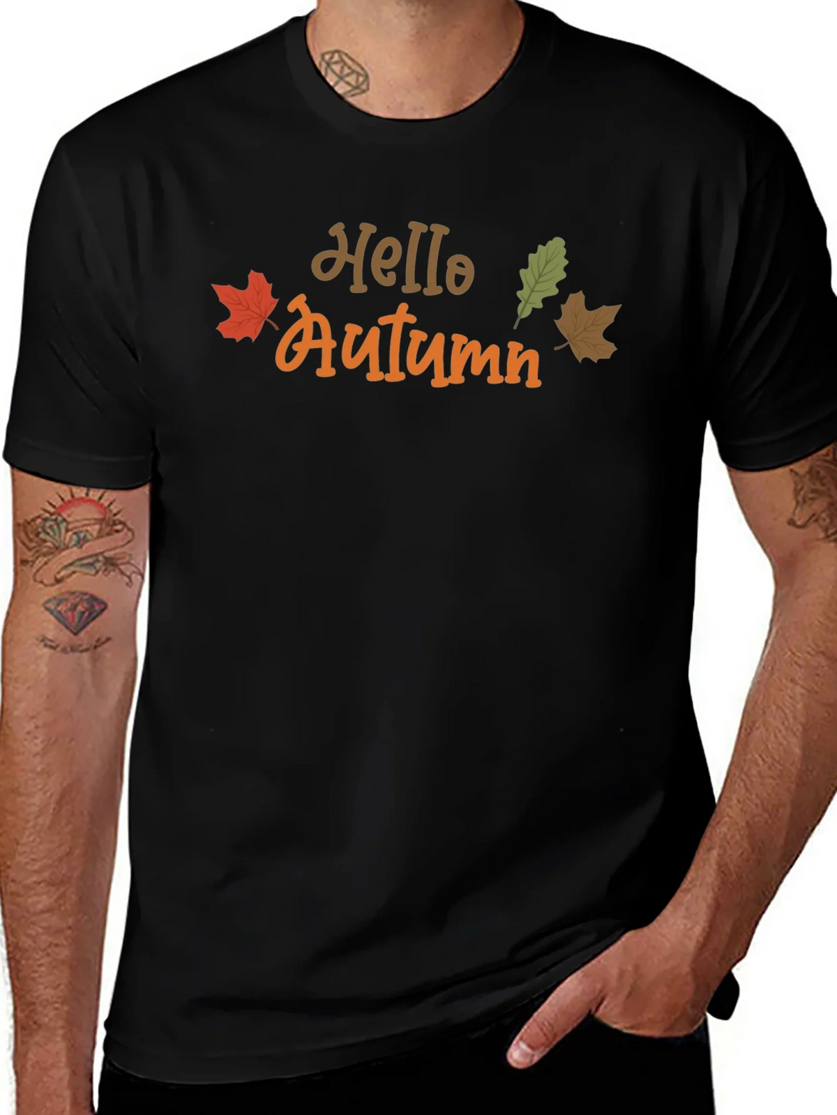 Hello Autumn Graphic Tee - Seasonal Comfort