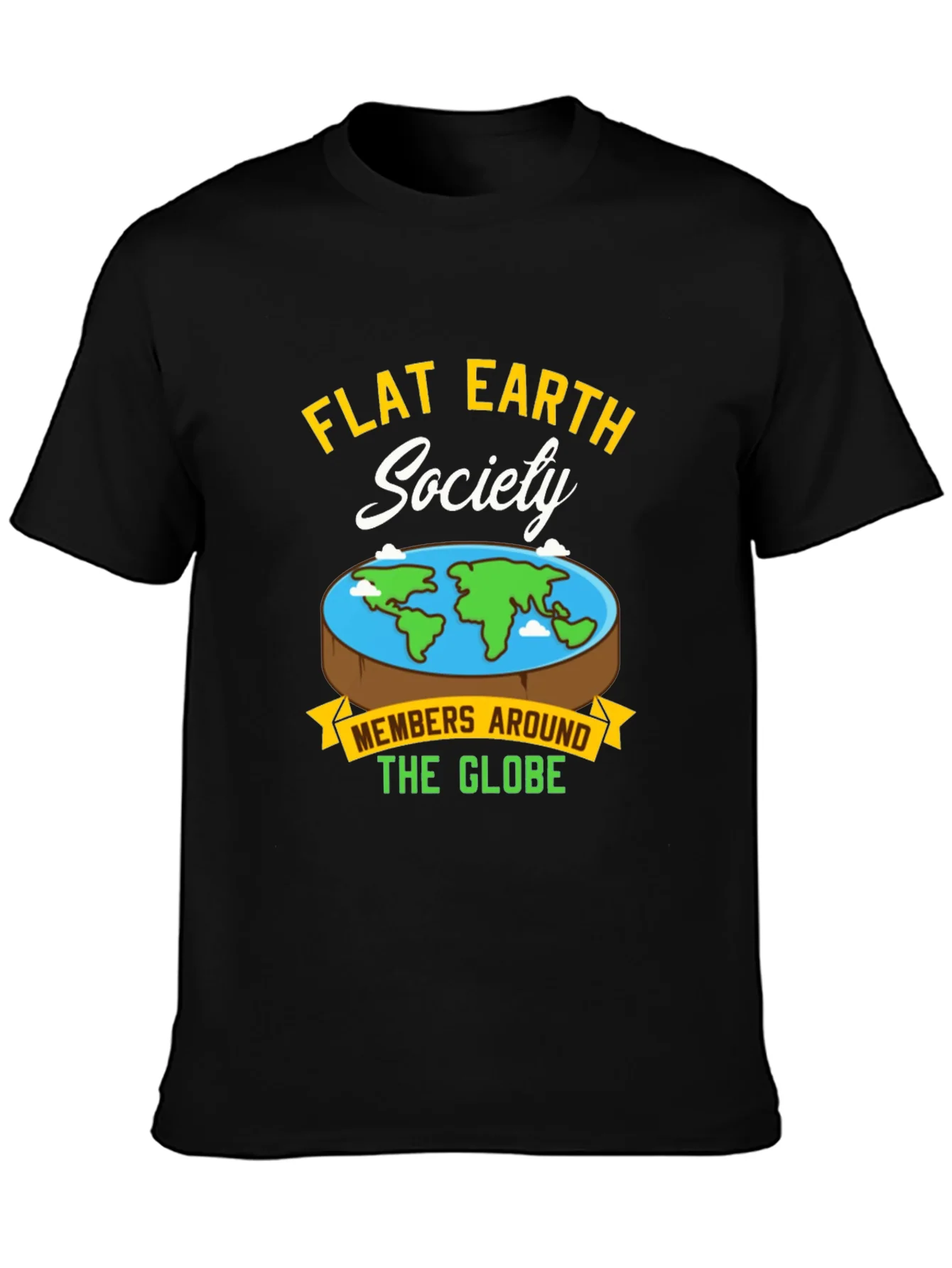 Flat Earth Society Graphic T-Shirt
