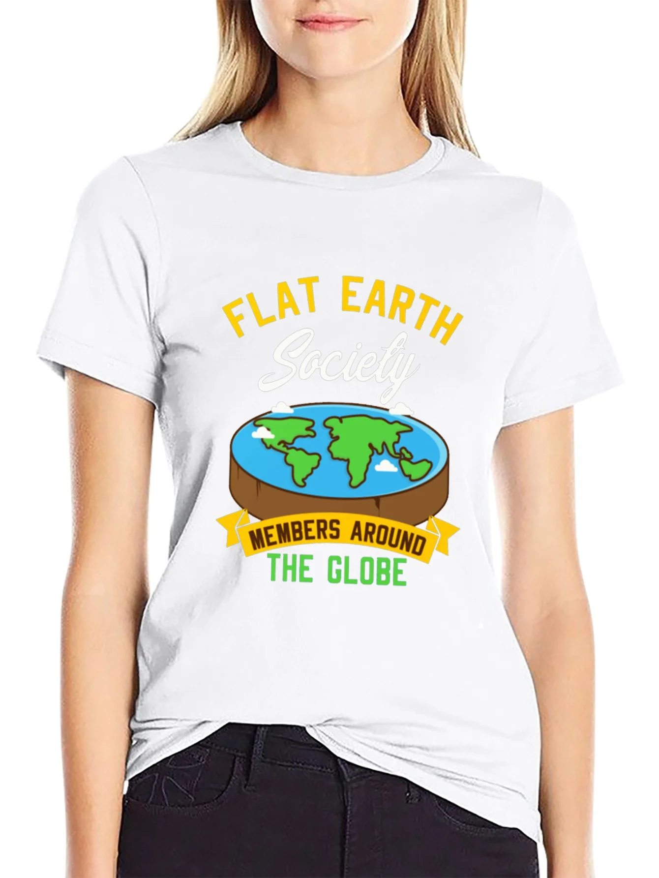 Flat Earth Society Graphic T-Shirt