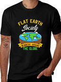 Flat Earth Society Graphic T-Shirt
