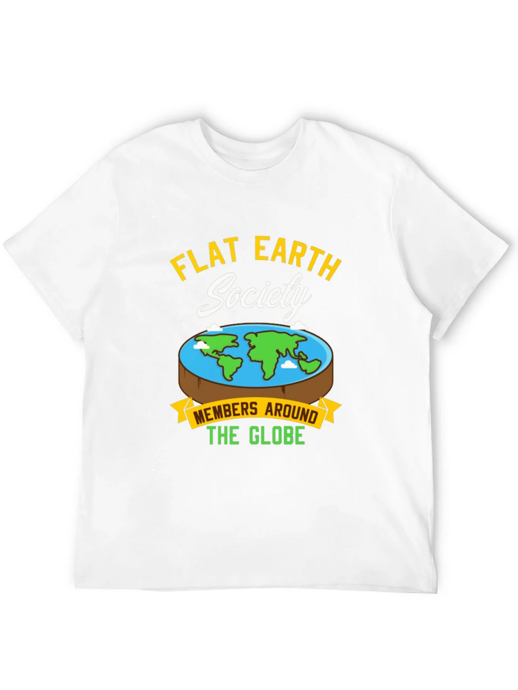 Flat Earth Society Graphic T-Shirt