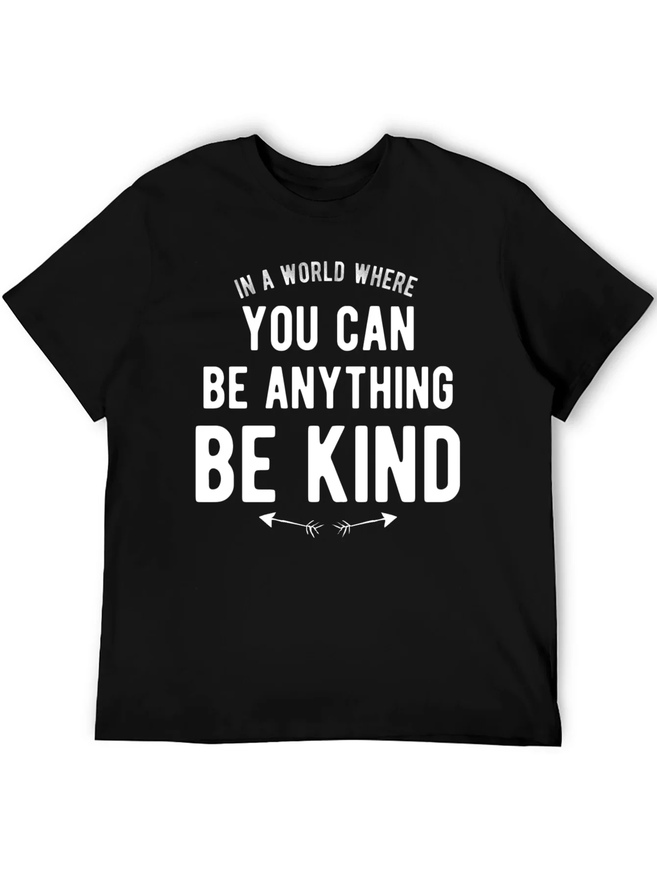 Be Kind Graphic Tee - Black Crewneck T-Shirt