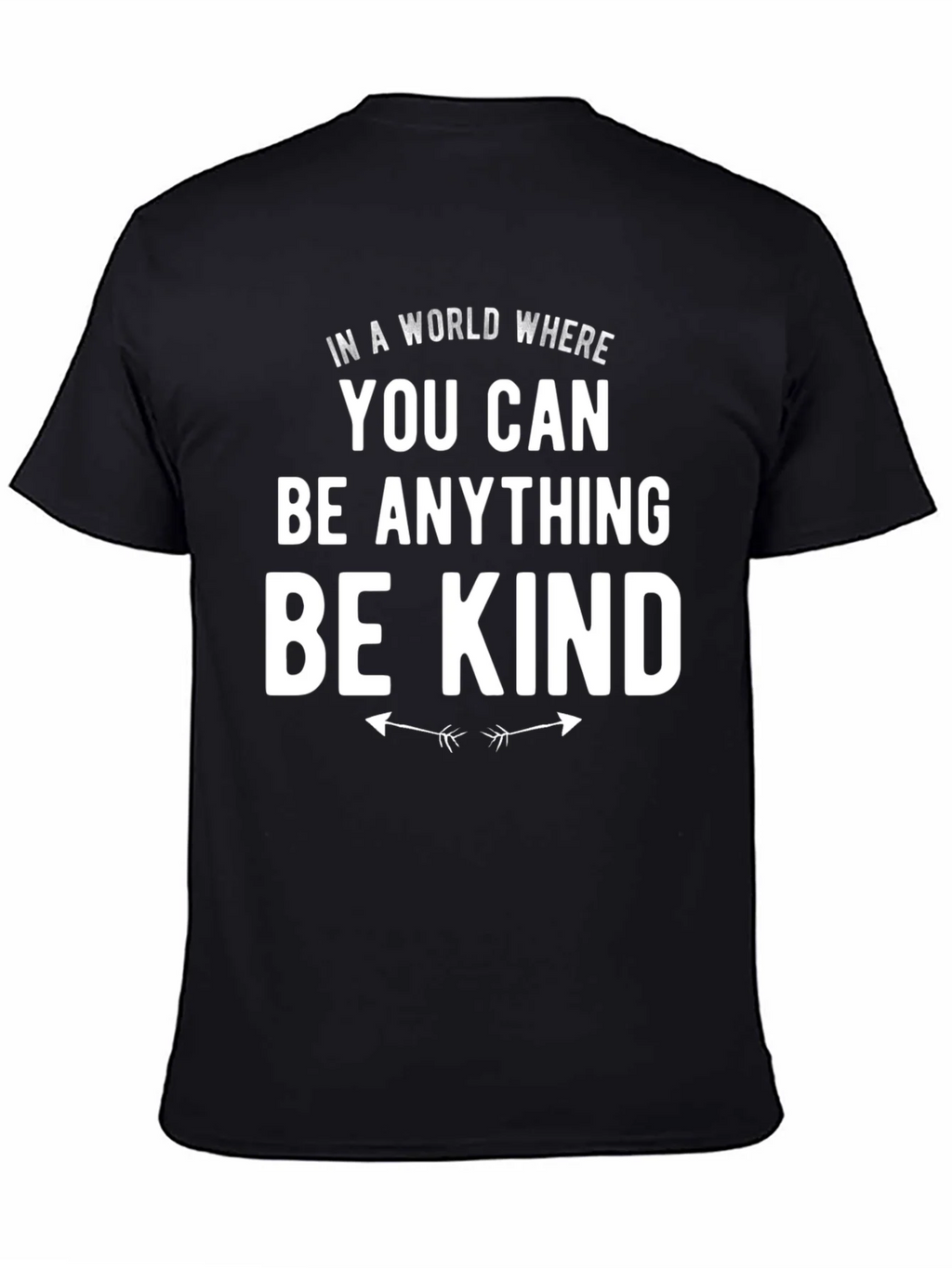 Be Kind Graphic Tee - Black Crewneck T-Shirt
