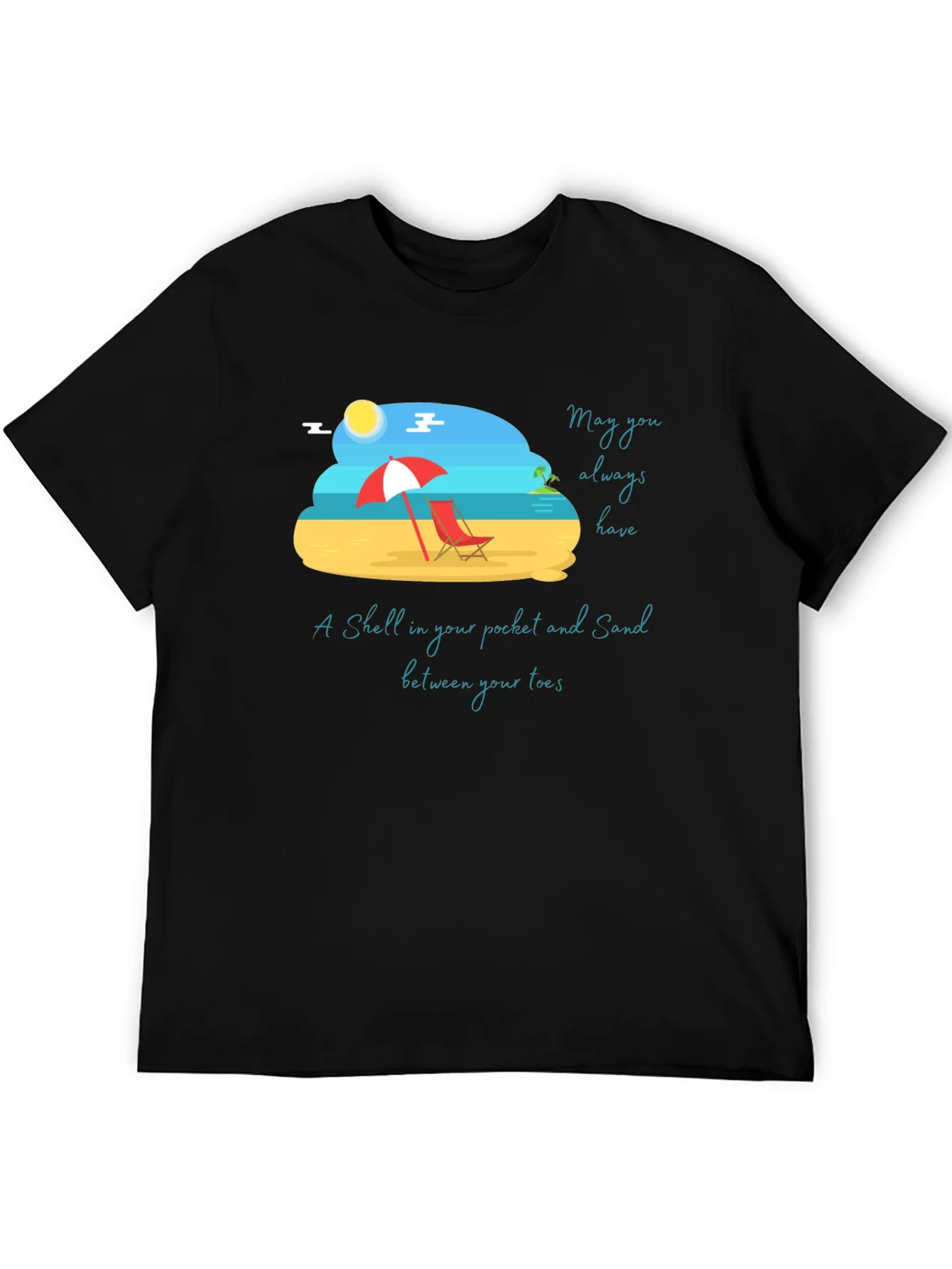 Beach Vibes Graphic Tee - Sand & Shells