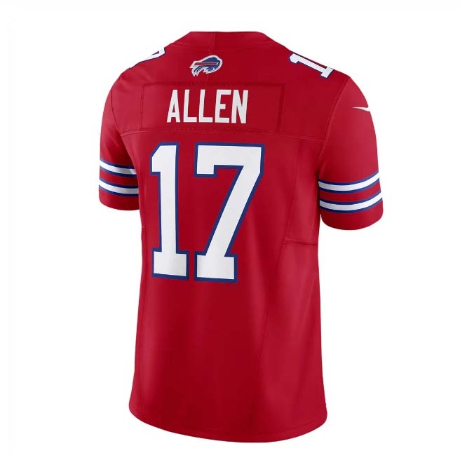 B.Bills #17 Josh Allen Red Vapor F.U.S.E. Limited Player Jersey ������ Home American Football Jerseys