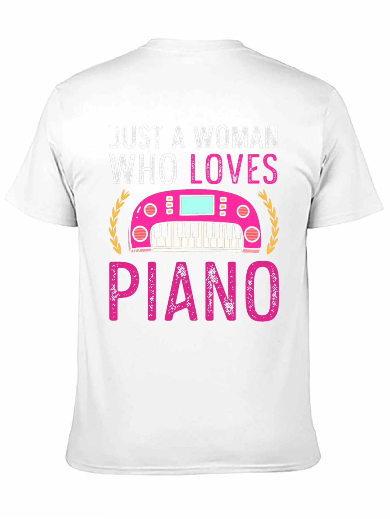 Just A Woman Who Loves Piano T-Shirt