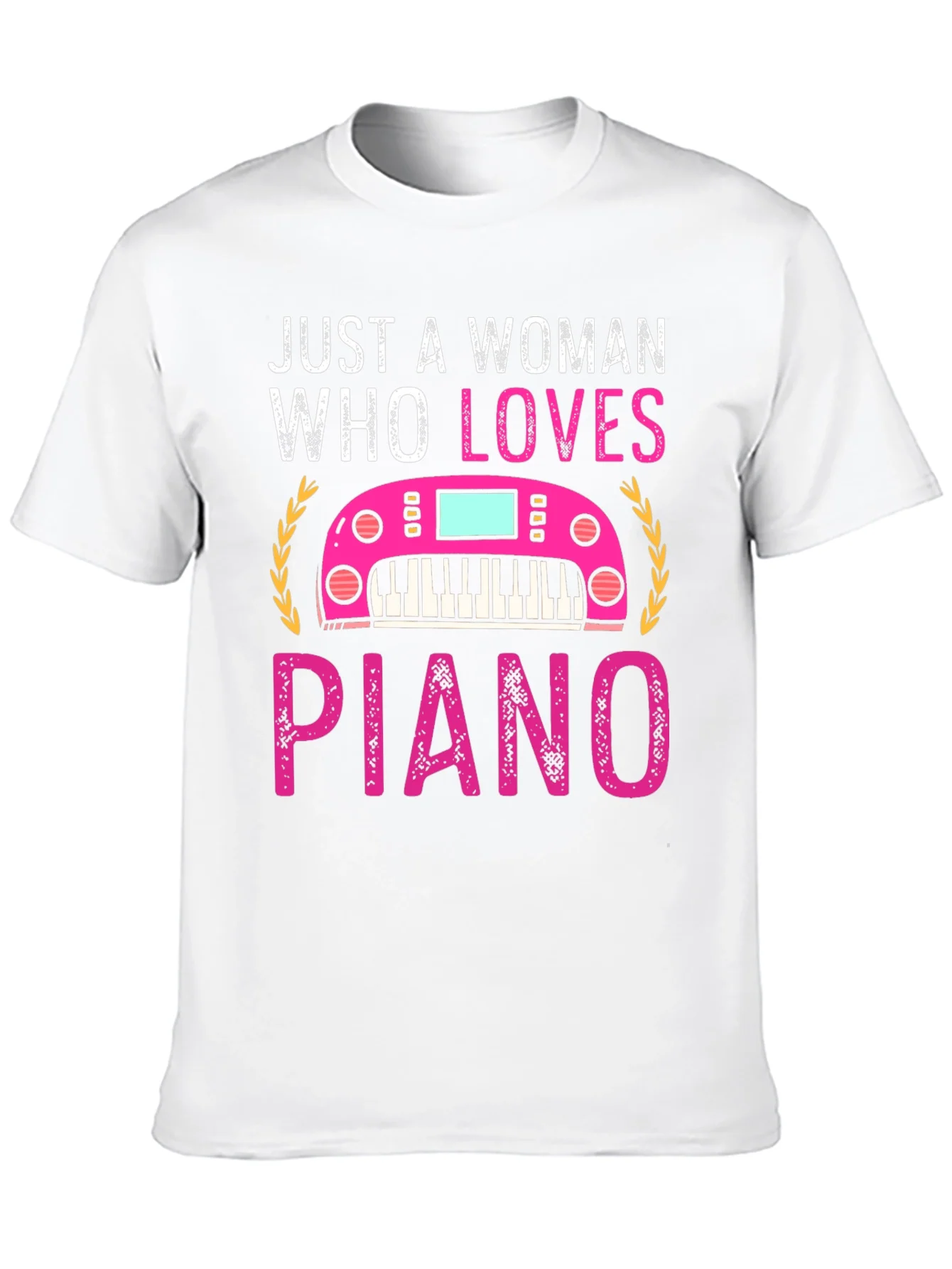 Just A Woman Who Loves Piano T-Shirt