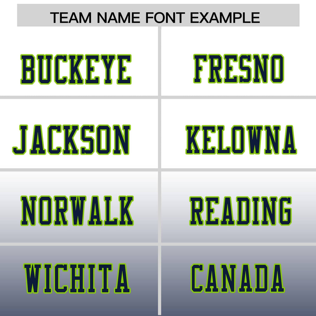 Custom White Navy Gradient Fashion Personalized Authentic Football Jersey