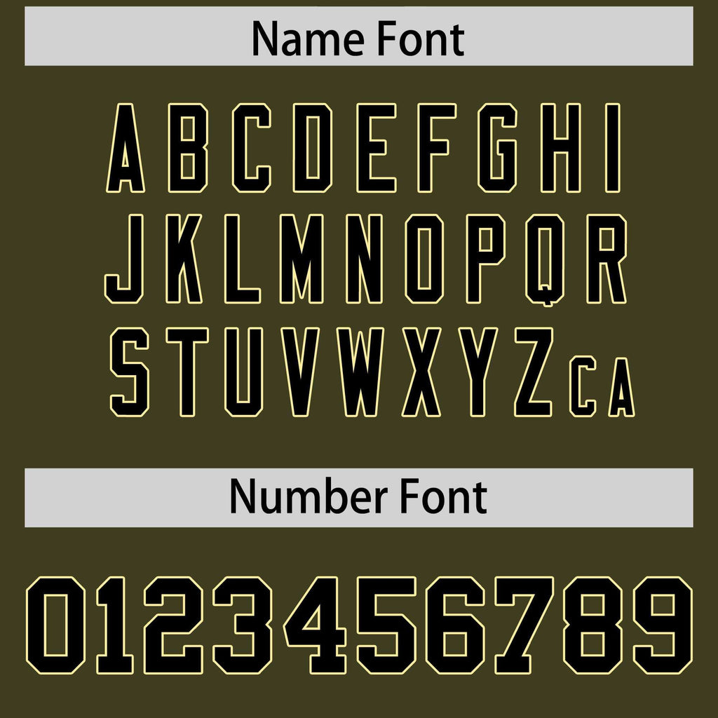 Custom Olive Black-Khaki Personalized Camo Authentic Football Jersey